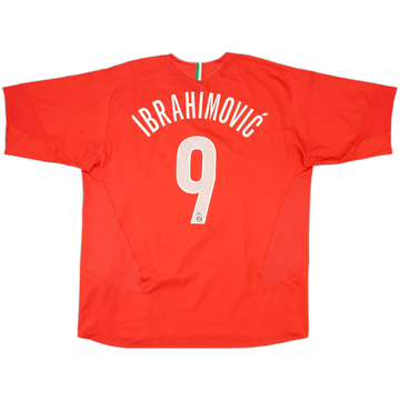 2005-06 Juventus Away Shirt Ibrahimovic #9 - 7/10 - (XXL)