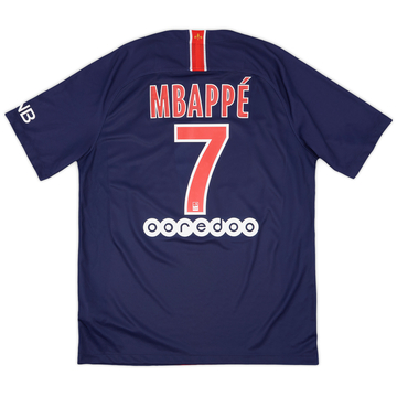 2018-19 Paris Saint-Germain Home Shirt Mbappe #7 - 9/10 - (L)