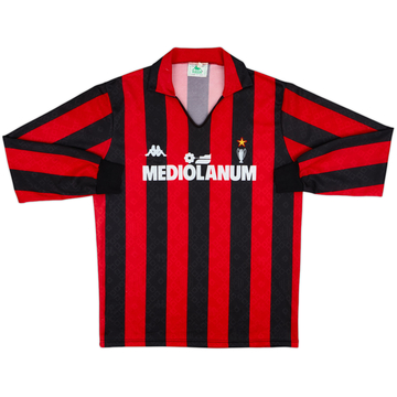AC Milan ユニフォーム Kappa 背番号9 1988-89 AC Milan Home L/S Shirt - 9/10 - (M)