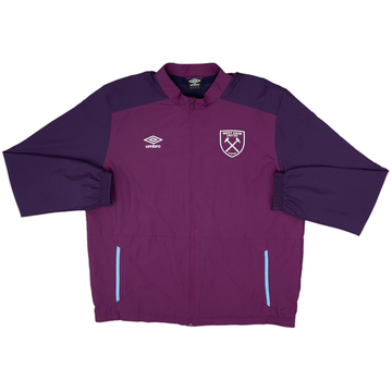 2018-19 West Ham Umbro Hooded Track Jacket - 8/10 - (XXL)