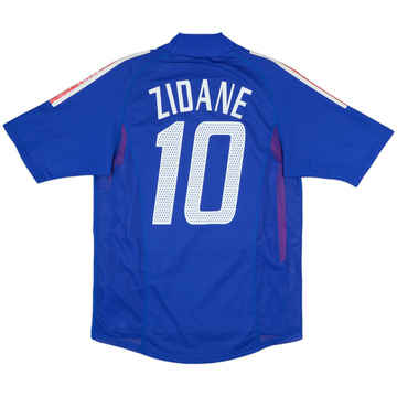 フランス代表 ZIDANE（ジダン）背番号10 シャツ 2002-04 France Player Issue Home Shirt Zidane #10 - 7/10 - (S)