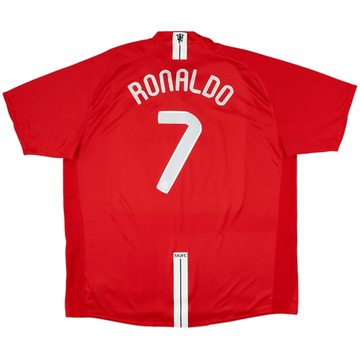 2007-09 Manchester United Home Shirt Ronaldo #7 - 10/10 - (XXL)