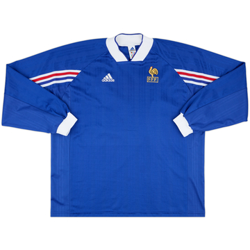 1999 France U-18 Match Issue Home L/S Shirt #18