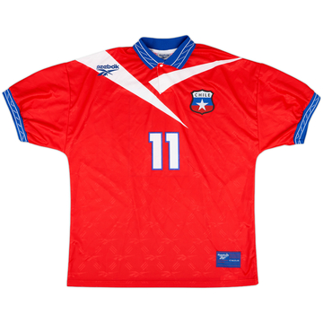 1997-99 Chile Home Shirt #11 (Salas) - 10/10 - (L)