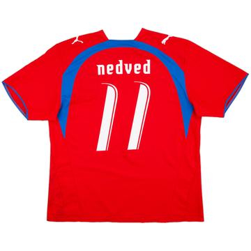 2006-08 Czech Republic Home Shirt Nedved #11 - 6/10 - (XL)