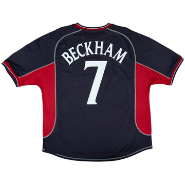 2000-01 Manchester United Third L/S Shirt Beckham #7 - 7/10 - (M)