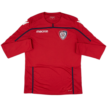 2018-19 Cagliari Macron Training L/S Shirt - 8/10 - (XL)