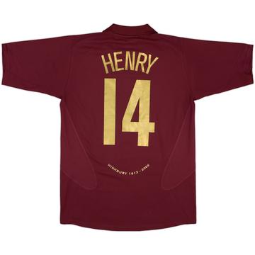 2005-06 Arsenal Home Shirt Henry #14 - 9/10 - (L.Boys)
