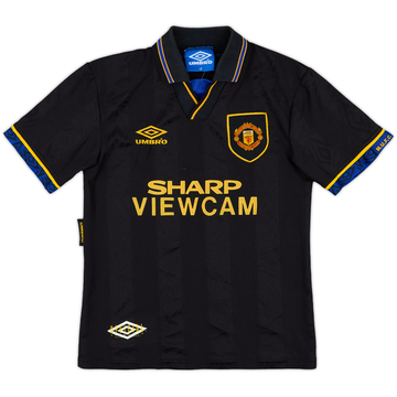 1993-95 Manchester United Away Shirt - 7/10 - (L.Boys)
