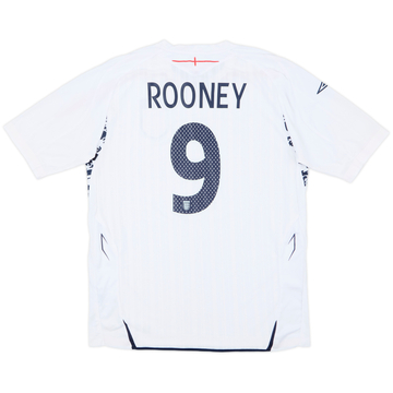 2007-09 England Home Shirt Rooney #9 - 9/10