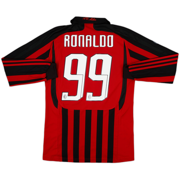 2006-07 AC Milan Home Shirt Ronaldo #99 - 6/10 - (S)