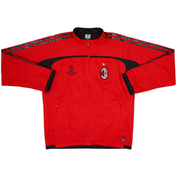 2004-05 AC Milan adidas CL 1/4 Zip Polo Shirt - 9/10 - (XXL)