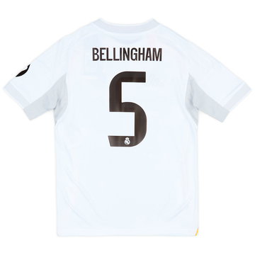 2025-26 Real Madrid Camiseta Local Bellingham #5 (Niños)