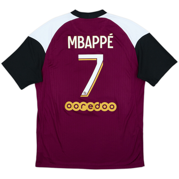 Camiseta de la tercera equipación del Paris Saint-Germain 2020-21 Mbappe #7 - 5/10 - (L)