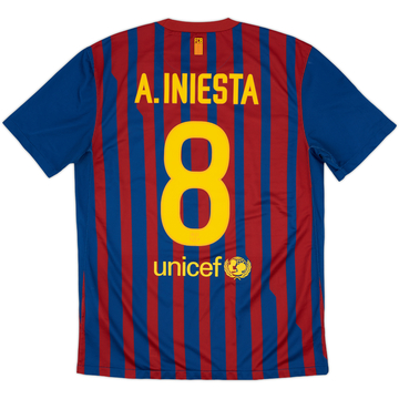 【限定販売】 2016-17 Barcelona Home Shirt Iniesta #8 (M) ウェア