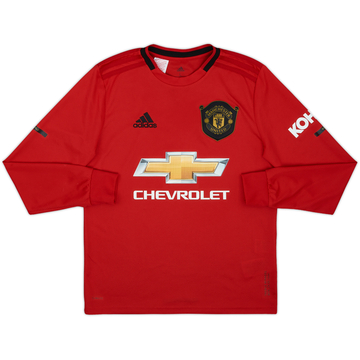 【BoB】Manchester United サイン入りジャージ M 2019-20 Manchester United Home L/S Shirt - 9/10 - (XL)