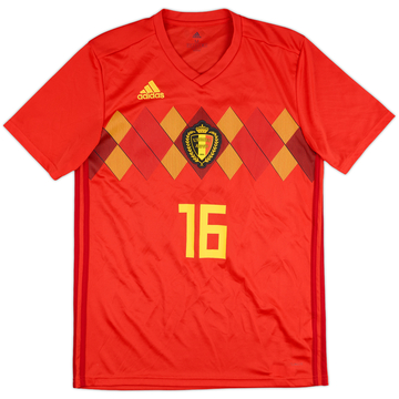 2018-19 Belgium Home Shirt #16 - 9/10 - (M)