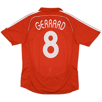 2006-08 Liverpool Home Shirt Gerrard #8 - 6/10 - (XL)