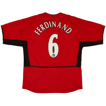 2006-07 Manchester United Home Shirt Ferdinand #5 - 8/10 - (L)