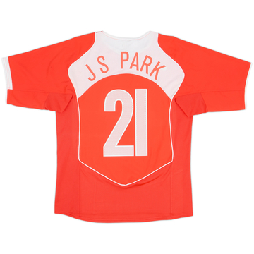 2004-06 South Korea Player Issue Home L/S Shirt J S Park #21 - 7