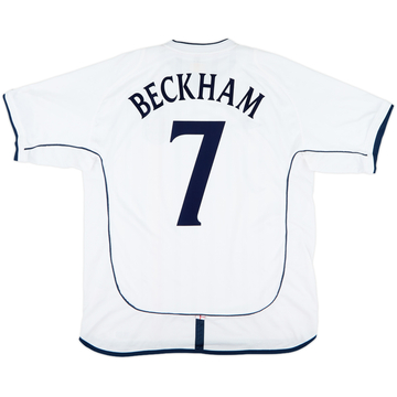 England Football　アンティーク 2001-03 England Home Shirt Beckham #7 - 6/10 - (M)