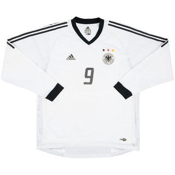2002-04 Germany Player Issue Home L/S Shirt #9 - 6/10 - (XL)