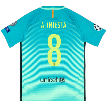FC Barcelona A. INIESTA 8番シャツ 2009-10 Barcelona Home Shirt A.Iniesta #8 - 10/10 - (XL)
