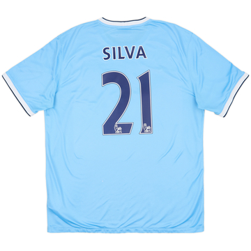 マンチェスター・シティ SILVA 21番 シャツ 2013-14 Manchester City Away Shirt Silva #21 - 8/10 - (S)