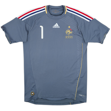 Camiseta de portero de manga corta de Francia 2009-10 #1 - 4/10 - (S)