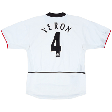 【コンビニ受取対応商品】 2002-03 Manchester United Third Shirt Veron #4 - 5/10 - (L.Boys) ウェア