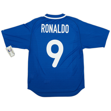 2000-02 Brazil Away Shirt Ronaldo #9 - 8/10 - (L) 2000-02 Brazil Away Shirt Ronaldo #9 - 8/10 - (L)