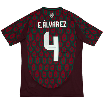 ウェア・シャツ 2025 AUTHENTIC JERSEY 2025 Mexico Authentic Gold Cup Shirt E.Alvarez #4