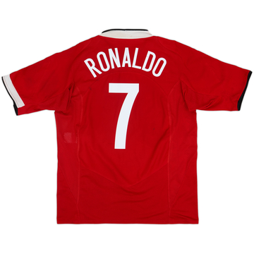 2004-06 Manchester United Home Shirt Ronaldo #7 - 7/10 - (L)