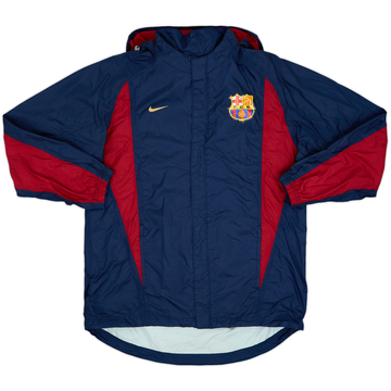 2002-03 Barcelona Nike Hooded Rain Jacket (XXL)