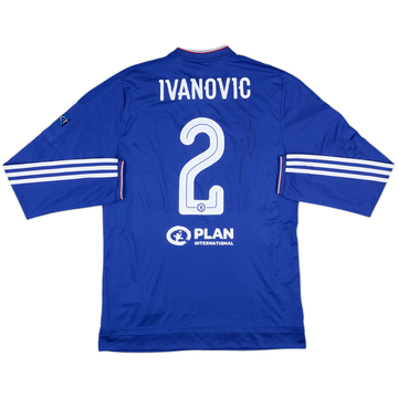 2015-16 Chelsea Player Issue Signed Champions League Home L/S Shirt Ivanovic #2 (L)