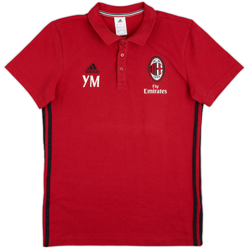 Polo adidas de artículo de personal del AC Milan 2016-17 'YM' - 7/10 - (S)