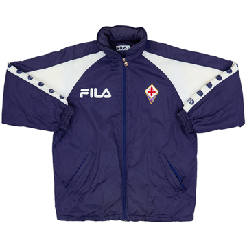 1997-98 Fiorentina Fila Hooded 1/4 Zip Track Jacket - 9/10