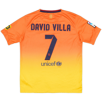 2012-13 Barcelona Away Shirt David Villa #7 - 6/10 - (13-15 Years)