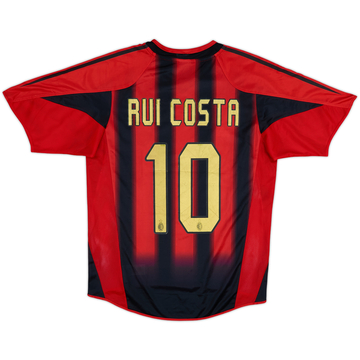 2004-05 AC Milan Home Shirt Rui Costa #10 - 6/10 - (S)