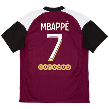 Camiseta de la tercera equipación del Paris Saint-Germain 2020-21 Mbappe #7 - 5/10 - (L)