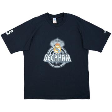 2003-04 Real Madrid adidas Beckham Playera de Algodón - 9/10 - (L)