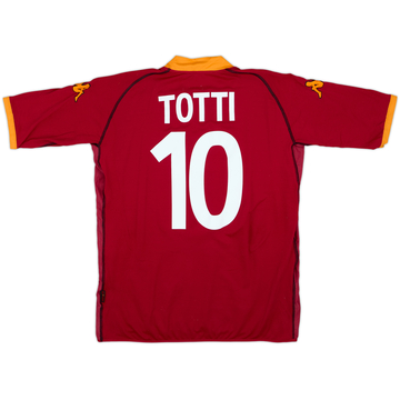 2002-03 Roma Home Shirt Totti #10 - 6/10 - (XXL)