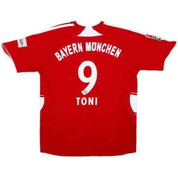 2007-08 Bayern Múnich Local Camiseta Toni #9 - 5/10 - (XL.Boys)