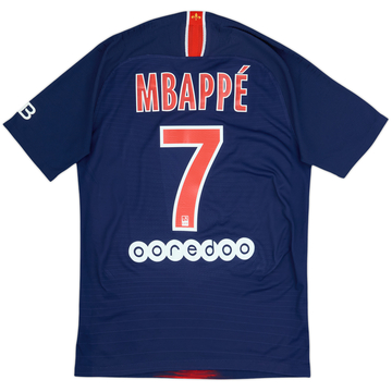 Camiseta auténtica de local del Paris Saint-Germain 2018-19 Mbappe #7 - 7/10 - (S)