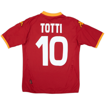 2007-08 Roma Home Shirt Totti #10 - 5/10 - (M)