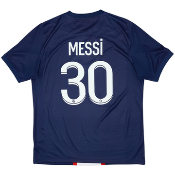 2022-23 Paris Saint-Germain Home Shirt Messi #30 - 7/10 - (L)