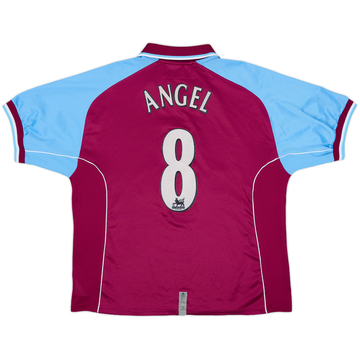 2000-01 Aston Villa Away L/S Shirt Ginola #14 - 8/10 - (S)