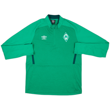 2019-20 Werder Bremen Umbro 1/4 Zip Training Top - 8/10 - (L)