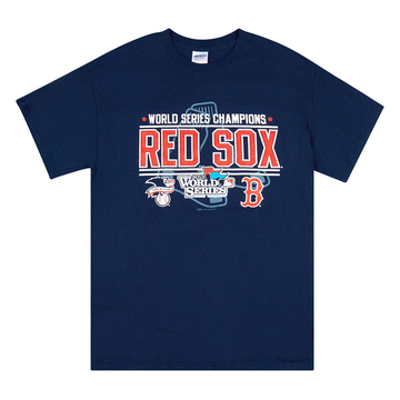 2007 Boston Red Sox World Series Champions Nike Tee Very Good L.Kids