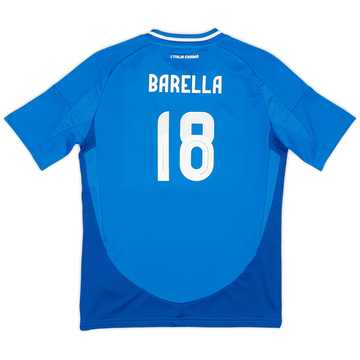 イタリア代表ジャージ BARELLA 18 M 2023-24 Italy Authentic Home Shirt Barella #18 (M)